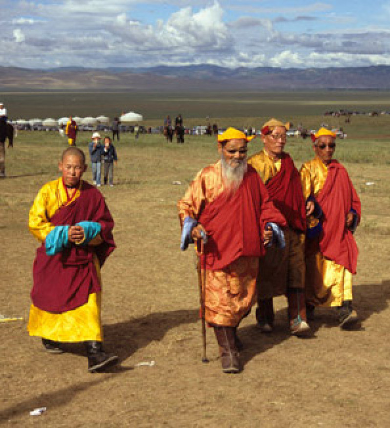 Buddhistische Mönche in der Mongolei